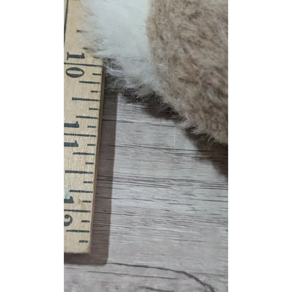 Vintage Plush Saint Bernard Dog‎ Stuffed Animal 10-Inch tan brown
